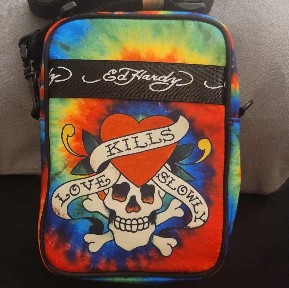 ED hardy cross body bag